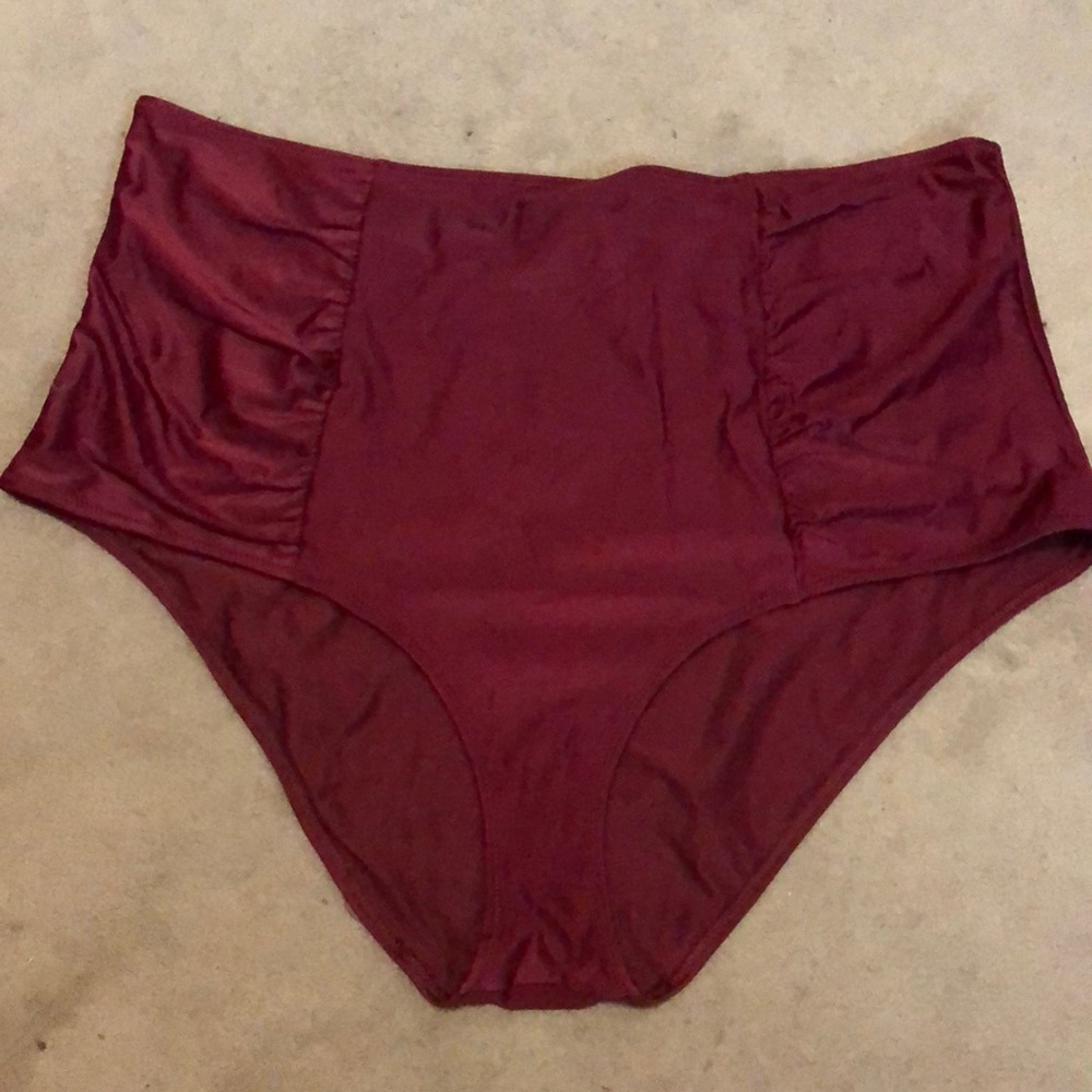 Aerie Red Swim Bottom Sz XXL